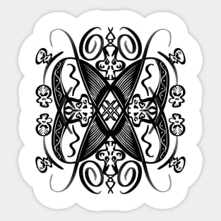 Skull design alt Sticker